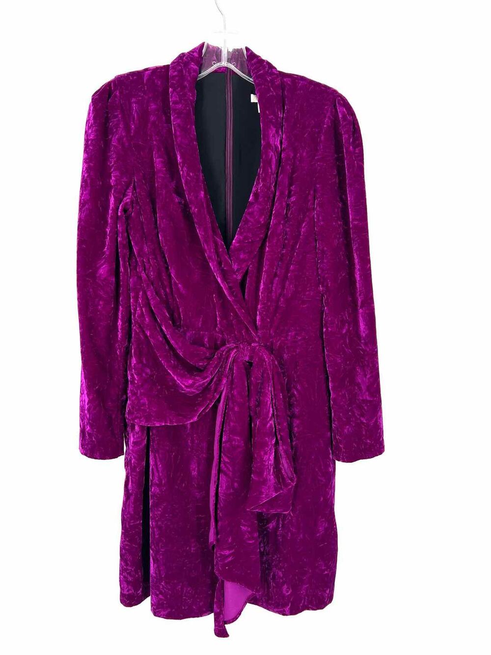 Shoshanna Size 8 Purple Knot Velvet Designer Dress